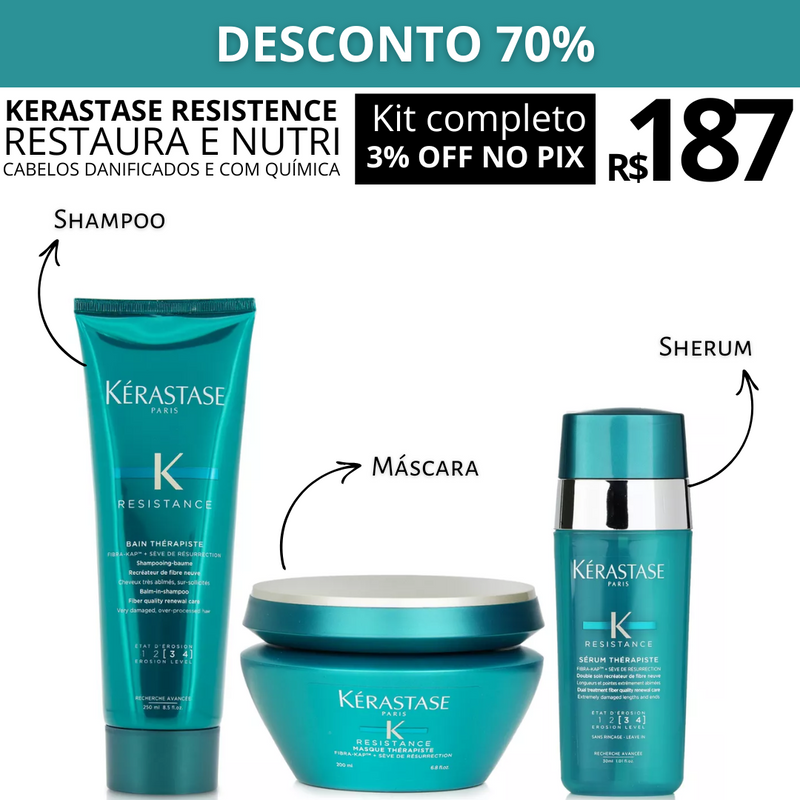 KIT RESTAURA E NUTRI - 70% DE DESCONTO