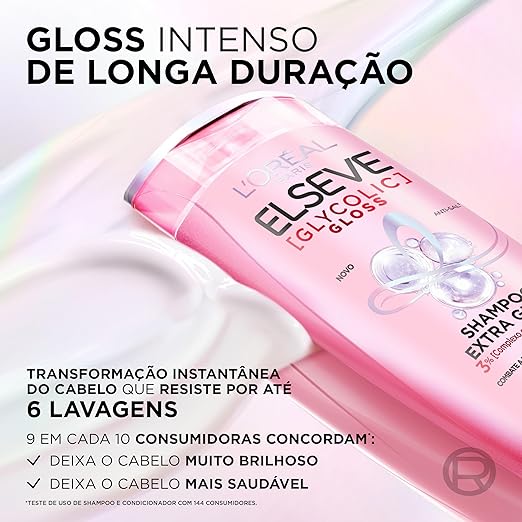 Kit Glycolic Gloss Shampoo + Condicionador + Acidificante + Creme de Tratamento + Sérum